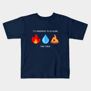 Coolmath Games - Fire Water Pizza Kids T-Shirt